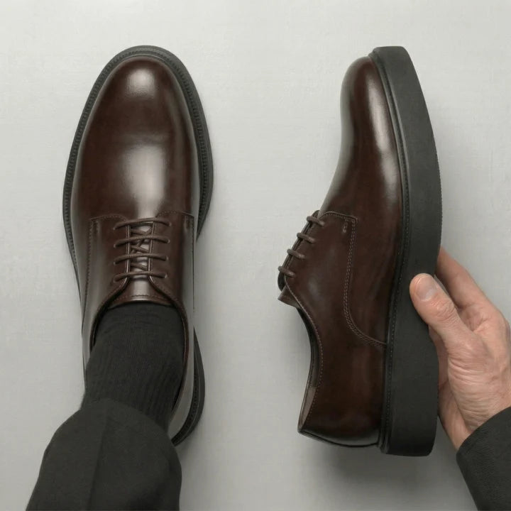 THÉO — Chaussures Homme Élégantes en Cuir Marron