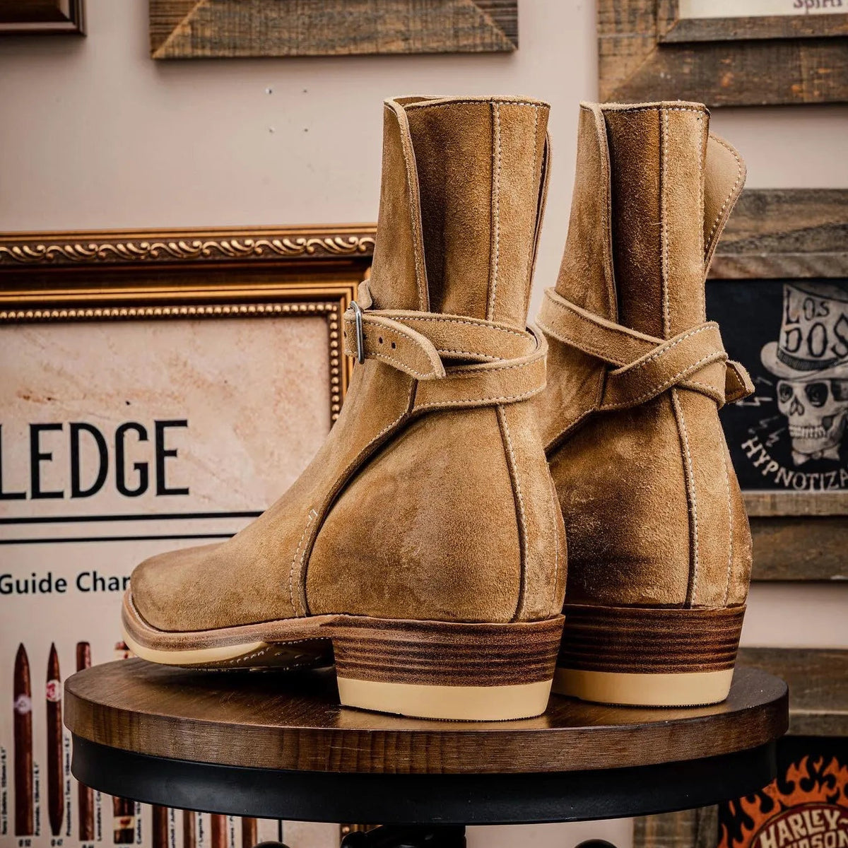 CAMILLE — Bottines en Cuir Suédé