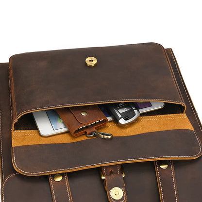 ÉTIENNE — Sac à Dos Homme Élégant en Cuir
