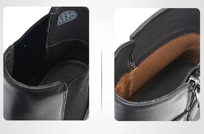 ARTHUR — Bottines en Cuir Lisse à Sangle Bouclée