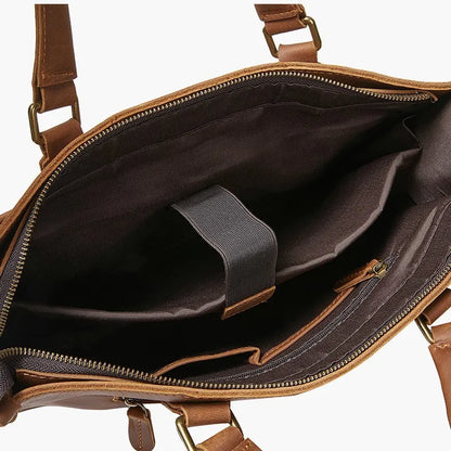 ANTOINE — Sac à Dos Homme en Cuir Marron Élégant