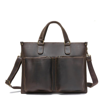 ANTOINE — Sac à Dos Homme en Cuir Marron Élégant