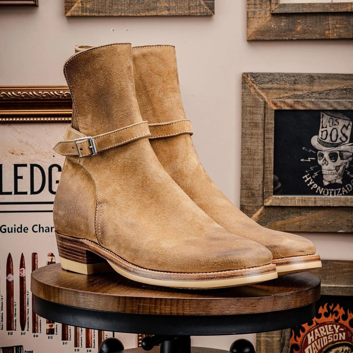 CAMILLE — Bottines en Cuir Suédé