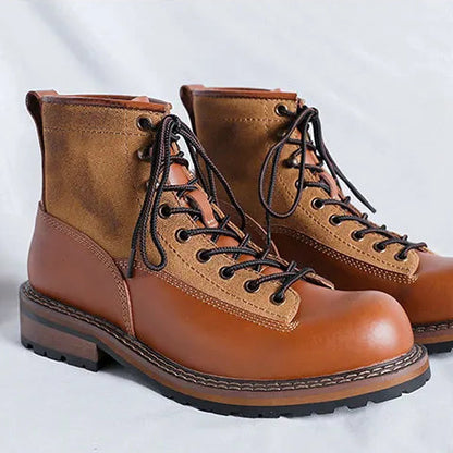 GABRIEL — Bottines Montantes en Cuir à Lacets