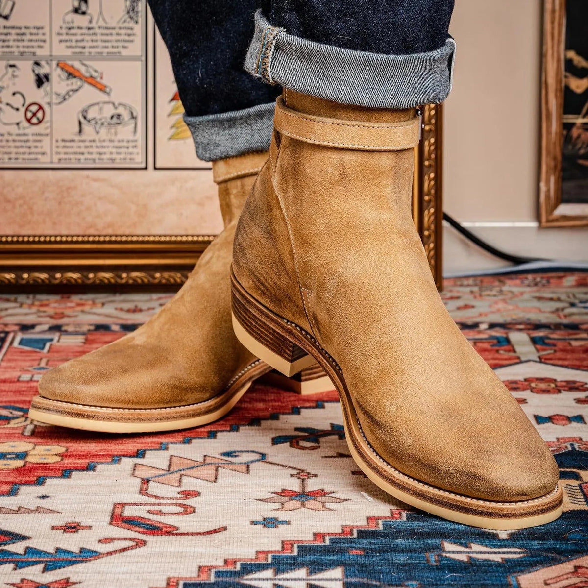 CAMILLE — Bottines en Cuir Suédé