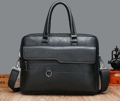 HUGO — Sacoche Homme Professionnelle en Cuir