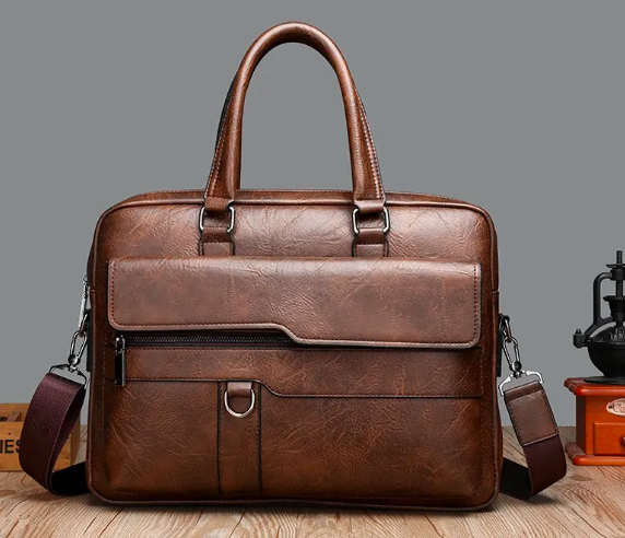 HUGO — Sacoche Homme Professionnelle en Cuir