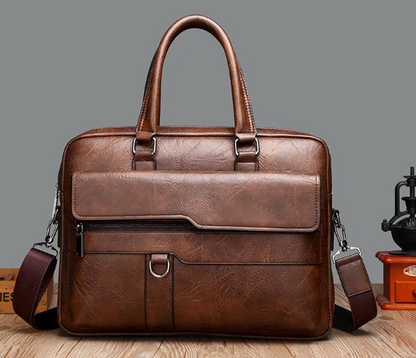 HUGO — Sacoche Homme Professionnelle en Cuir