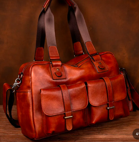 LOUIS — Sac à Dos Homme en Cuir Marron Vintage