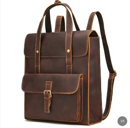 ÉTIENNE — Sac à Dos Homme Élégant en Cuir