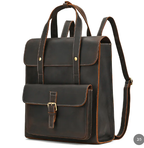 ÉTIENNE — Sac à Dos Homme Élégant en Cuir