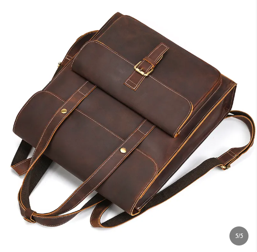 ÉTIENNE — Sac à Dos Homme Élégant en Cuir