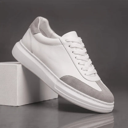 ARTHUR — Baskets Homme Élégantes Blanc & Gris