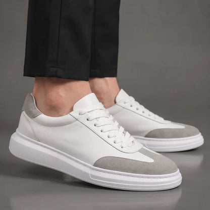 ARTHUR — Baskets Homme Élégantes Blanc & Gris