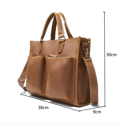 ANTOINE — Sac à Dos Homme en Cuir Marron Élégant
