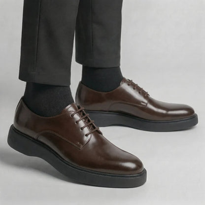 THÉO — Chaussures Homme Élégantes en Cuir Marron