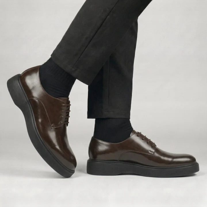 THÉO — Chaussures Homme Élégantes en Cuir Marron