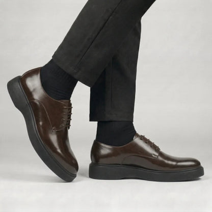 THÉO — Chaussures Homme Élégantes en Cuir Marron
