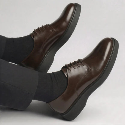 THÉO — Chaussures Homme Élégantes en Cuir Marron