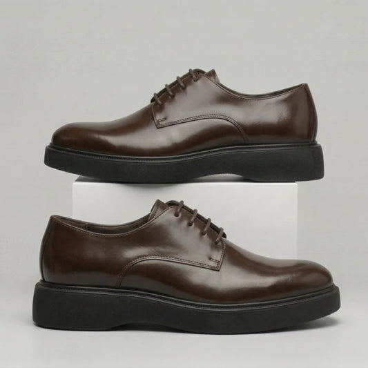THÉO — Chaussures Homme Élégantes en Cuir Marron