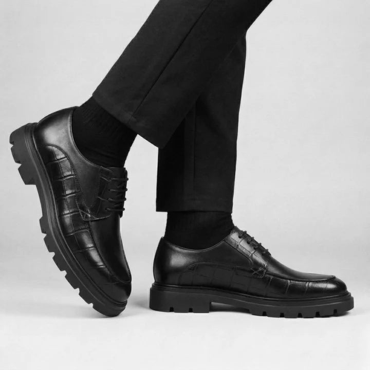 MATHIS — Chaussures Homme Élégantes en Cuir Noir