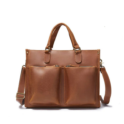 ANTOINE — Sac à Dos Homme en Cuir Marron Élégant
