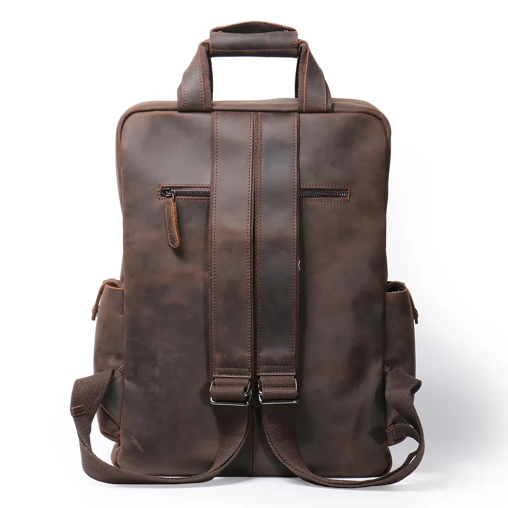 ÉDOUARD — Sac à Dos Homme en Cuir Vintage