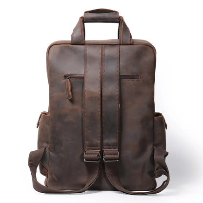 ÉDOUARD — Sac à Dos Homme en Cuir Vintage