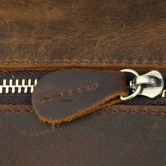 GABRIEL — Sac de Voyage Homme en Cuir Marron