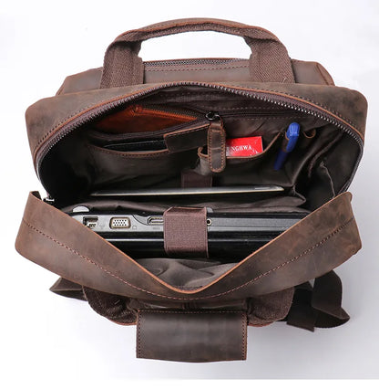 ÉDOUARD — Sac à Dos Homme en Cuir Vintage