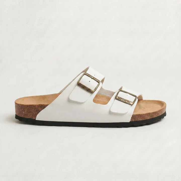 MARC — Sandales Homme à Double Boucle Blanches